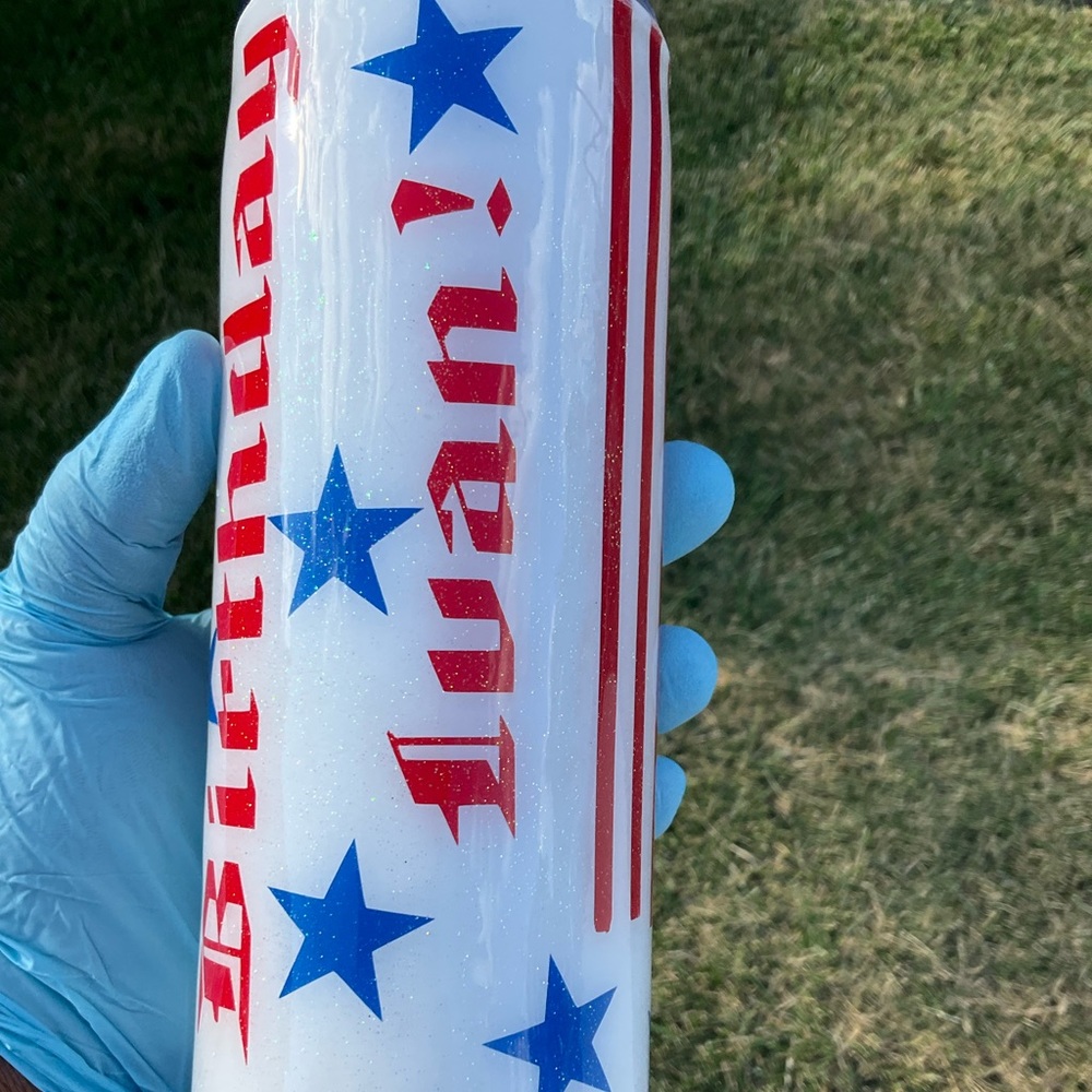20 oz. Skinny tumbler customized